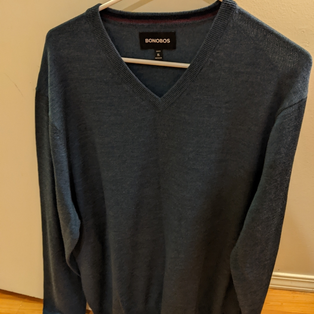 Bonobos men's navy blue sweater
